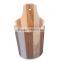 Home Fashion Eco-Friendly Sliding Lid Wooden Bucket Set