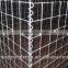 Gabion box fencing in iron wire mesh