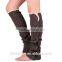 2015 Christmas straight thick leg warmers with button lace knitting boot cuffs