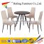 MDF and PVC marterial dining room table and chairs