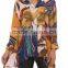 assymetric colorful printed new arrival fall winter 2016 women shirts and blouses
