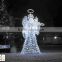 Hot sale lighted angel outdoor christmas decorations with nice design led light plastic christmas angel