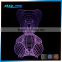 New products 2016 3D optical illusions led night light lamp