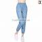 women pants casual funky cropped pants in denim JXA077