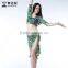 Wuchieal 2015 Hign Quality New Fashion Printing Belly Dance Costumes for Practice or Performance