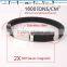 Noproblem P023 germanium tourmaline power elastic stainless steel bracelet