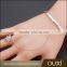 OUXI Korean style 18k gold plated charm ring fashion bracelet 30355