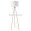 2017 hotel decorative wood floor lamp 3 legs with linen shade good for inn decor high end large floor lamp