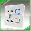 Wifi smart wall socket with light 5pin multi function switch socket