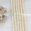 Fashion pearl jewelry DIY freshwater pearl strands 7-8mm round shape AA+ white loose pearl strand