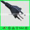 3 pin Brazil electric cord plug 10A 250V AC male plug for sale