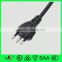 3 pin Brazil electric cord plug 10A 250V AC male plug for sale
