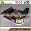 customized beauty mall ice cream kiosk with bar counter in mall for sale