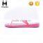 Jinjiang Factroy Wholesale Cheap Ladies Fashion Druable Slippers Pink Color Pictures With Light Red Pattern