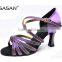 Woman Dance Heel Cross Ankle Strap