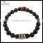 Chameleon 8MM Black Matt Agate Stone Bracelet Unisex