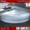 diamond shaped corner massage acrylic bathtub shell
