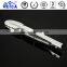 High-grade stainless steel food BBQ kitchen tongs with lock
