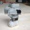 hot sale PVDF double union connection electric ball valve
