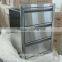 Barbecue island built in doors, stainless steel