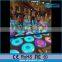 wifi control portable rechargeable shaped sensitive interactive led round dance floor