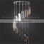Hot sale modern G5.3 square crystal stair lighting ceiling light