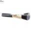 Gold ferrule wooden handle flat contour foundation brush