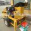 New design SY1-20 hydraulic cement clay interlocking brick machine with free mixer behind price for sale