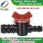 drip irrigation system plastuc gate valve in lawn and greenhouse