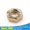 China supplier brass hex thin nut