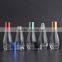 12ml empty bowling shaped stainless steel roller clear glass roll on deodorant bottle for perfume packaging