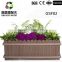 Cheap price wood plastic composite wpc flower box in garden beautiful outdoor flower box wpc