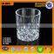 Hot sale drinking glass cup/carved glass cup with good quality