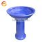 Garden Blue Ceramic Birdbath for wholesale