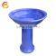 Hot selling glazed birdbath for garden ornament