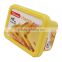 IML Plastic 250g Disposable Cheese Container,Small Rectangular Plastic Containers with Lids for Food