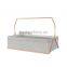 Multifunctional metal rack 3 compartments divided rectangle concrete container