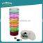 Toprank 7pcs Round Plastic Slim Diet Pill Box Travel Pocket Size Daily Japanese Pill Box Organizer For Medicine Storage