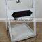 Fold Out Rustic Garden White-Washed Finish Wood Decorative Plant Stand Display Shelf