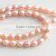 new 16 inches 3-4mm pink rice shape freshwater pearl strand