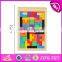 2017 Best design classic building toys wooden tetris game for kids education W14A169