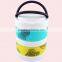 Double Wall Ceramic Lunch Box With Handle