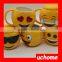 UCHOME Unique Funny Ceramic Emoji Mug,Emoji Cups