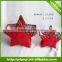 Red various shapes moss and sisal pot handmade pot
