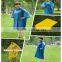 Yellow Waterproof kids raincoat/rain poncho with hood and print