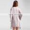 Maxnegio bell sleeve tie dye retro loose dress for ladies