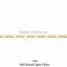 Gold Plated 6 MM Half Round Figaro Chain
