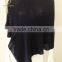 Women Handmade Ribbed Cashmere Poncho Shawl Sale