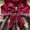 New arrival unique baby girl names images children girl wool dress with beautiful bowknot