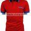 custom logo brand different color collar and cuff polo shirt